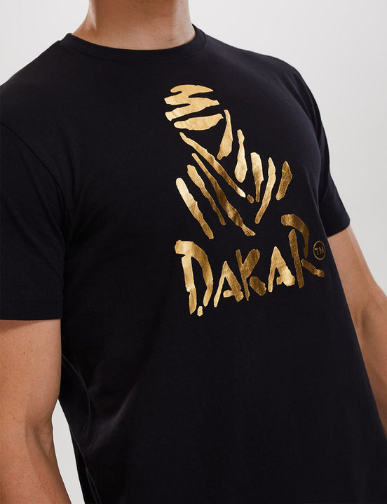 T-Shirt Dakar Logo - Schwarz/Gold VIP Edition